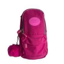Estojo Escolar Nylon Mini 2 Divisórias Juvenil Com Pompom Estojo Escolar Nylon Mini 2 Divisórias Juvenil Com Pompom