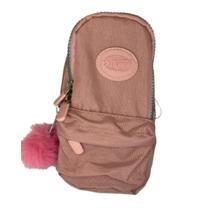 Estojo Escolar Nylon Mini 2 Divisórias Juvenil Com Pompom Estojo Escolar Nylon Mini 2 Divisórias Juvenil Com Pompom