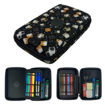 Estojo escolar organizador grande feminino masculino Box Gat Estojo escolar organizador grande feminino masculino Box Gat