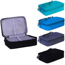 Estojo Escolar Organizador Grande Juvenil Quadrado 100 Pens