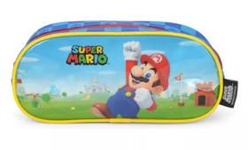 Estojo Escolar Original Super Mario Azul Menino