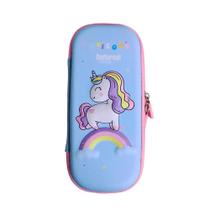 Estojo Escolar Para Lápis Azul Unicórnio Lualu