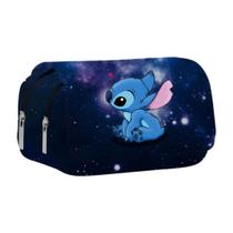 Estojo Escolar Para Lápis Caneta Organizador Grande Stitch - Tuttistore