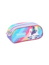 Estojo Escolar Penal Triplo Unicornio Disney Lilas EI39425