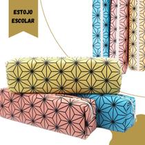 Estojo escolar plastico - cores sortidas