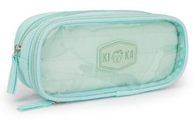 Estojo Escolar Puffer Com Capa Transparente 2 Divisórias Estojo Escolar Puffer Com Capa Transparente 2 Divisórias