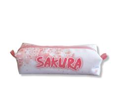Estojo Escolar Sakura Kit Porta Lápis Anime Menina Naruto