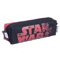 Estojo Escolar Simples Star Wars Preto E Vermelho - Xeryus