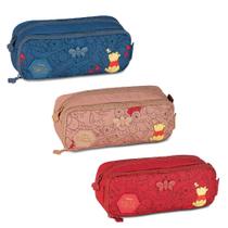 Estojo Escolar Simples Ursinho Pooh Juvenil Clio Style - BEJE