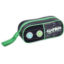Estojo Escolar Simples Video Game Com Alça Verde Clio