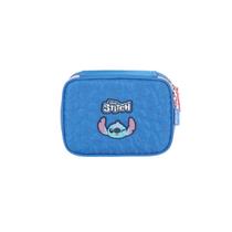 Estojo Escolar Stitch 100 Lápis Box Disney Original