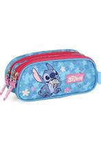 Estojo Escolar Stitch Disney 03 Ziper Repartiçoes Original Luxcel Modelo 2026