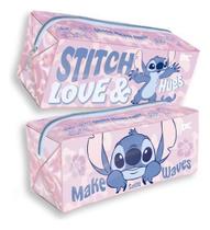 Estojo Escolar Stitch Disney Grande Em Pvc Dac