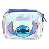 Estojo Escolar Stitch Holográfico - EI41684SC Luxcel