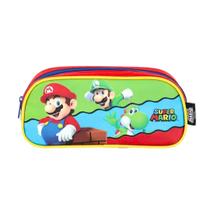 Estojo Escolar Super Mario Nintendo 1 Zíper - Luxcel