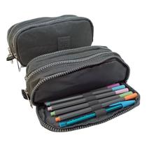 Estojo escolar triplo 3 divisórias Nylon Cores a Escolha Yepp Estojo escolar triplo 3 divisórias Nylon Cores a Escolha Yepp