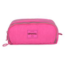 Estojo Escolar Triplo Juvenil Básico UP4YOU Luxcel - Pink