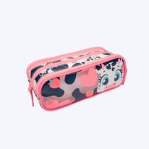 Estojo Escolar Triplo Vaca Romântica Puket 050403778