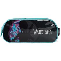 Estojo Escolar Wandinha Meninas Infantil Com Dois Bolsos