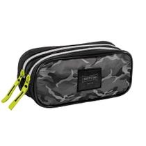 Estojo escolhas c/ 2 compartimentos y camuflado - sestini