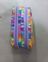 Estojo esolar simples 2 repartições Tie Dye Estojo esolar simples 2 repartições Tie Dye