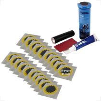 Estojo Ev01 Reparo Camara Ar Bike Moto 20 Remendos 30mm Estojo Ev01 Reparo Camara Ar Bike Moto 20 Remendos 30mm