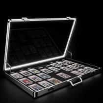 Estojo expositor para cartas xinkuansun 86 x 56 cm em alumínio com LED e fechadura