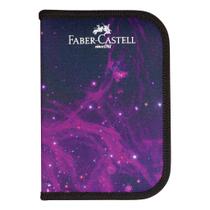 Estojo Faber-Castell Cosmic Nylon + Kit Escolar 18 Itens