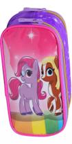 Estojo Feminino Escolar Com 2 Divisórias Pônei Pony - Yepp