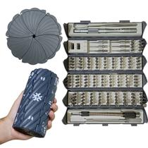 Estojo Ferramentas Precisao 128 Pecas Chave Fenda Conserto Manutencao Reparo Celular Notebook Eletronico Multiuso