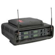 Estojo flexível SKB Cases 2U para sistemas de microfone sem fio