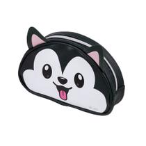 Estojo Fofo Preto Estampado Cachorro Best Friend BRW Estojo Fofo Preto Estampado Cachorro Best Friend BRW