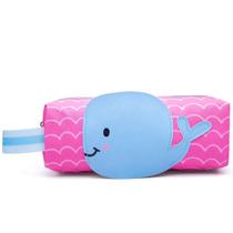Estojo Fundo do Mar com Patch Baleia LeoeLeo Escolar Ziper