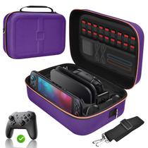Estojo Gorixer para Switch 2 Roxo com Armazenamento para 18 Cartões de Jogo Estojo Gorixer para Switch 2 Roxo com Armazenamento para 18 Cartões de Jogo