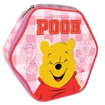 Estojo Grande em PVC Cristal Hexagonal Disney Ursinho Pooh DAC Estojo Grande em PVC Cristal Hexagonal Disney Ursinho Pooh DAC
