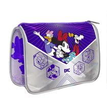 Estojo Grande Formato Canoa Disney 100 Coleção Especial em PVC Cristal com zíper Estojo Grande Formato Canoa Disney 100 Coleção Especial em PVC Cristal com zíper