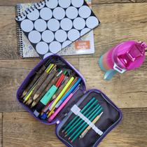 Estojo Grande Jumbo 200 Pens Infantil Escolar Menina Menino Box Organizador de Lápis -Apparatos