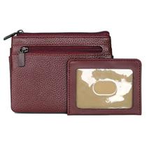Estojo grande para moedas/cartões de identificação Julia Buxton Hudson Pik-Me-Up vermelho Estojo grande para moedas/cartões de identificação Julia Buxton Hudson Pik-Me-Up vermelho