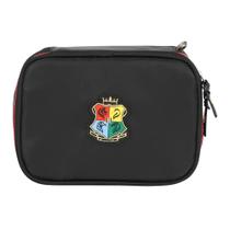 Estojo Harry Potter Hogwarts Oficial Preta com Zíper Porta Objetos Geek - Estojo Harry Potter Hogwarts Oficial Preta com Zíper Porta Objetos Geek -