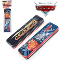 Estojo Infantil Carros Relâmpago Mcqueen Metal Disney Estojo Infantil Carros Relâmpago Mcqueen Metal Disney