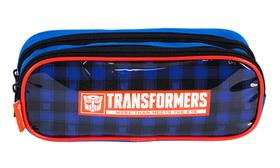 Estojo Infantil Duplo Escolar Sestini 066329-00 Transformers Optimus Cor:Azul Estojo Infantil Duplo Escolar Sestini 066329-00 Transformers Optimus Cor:Azul