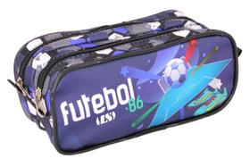 Estojo Infantil Duplo LS Futebol 86 - EE2153 Estojo Infantil Duplo LS Futebol 86 - EE2153