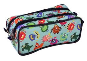 Estojo Infantil Duplo LS Monstrinhos - EE2158