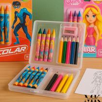 Estojo Infantil Escolar Escolinha Creche 18 Peças