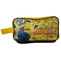 Estojo Infantil Escolar Minions 2 Zíperes Compartimento Duplo Menino