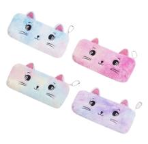 Estojo Infantil Escolar Pelúcia Fofo Cores Estojo Infantil Escolar Pelúcia Fofo Cores