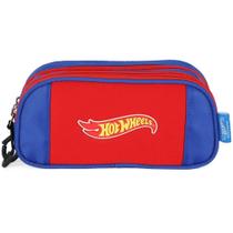 Estojo Infantil Hot Wheels Azul - Luxcel