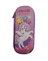 Estojo Infantil I Belive Unicórnio Com 2 Compartimentos Estojo Infantil I Belive Unicórnio Com 2 Compartimentos