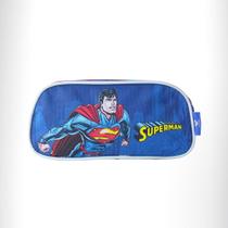 Estojo Infantil Juvenil Escolar Superman DC Comics Luxcel Estojo Infantil Juvenil Escolar Superman DC Comics Luxcel