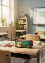 Estojo infantil Puket Triplo Tigre Camping Verde Estojo infantil Puket Triplo Tigre Camping Verde